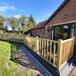 Decking and fence in Ashington